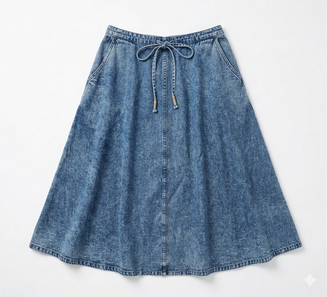 The Gentle Ease Denim Skirt