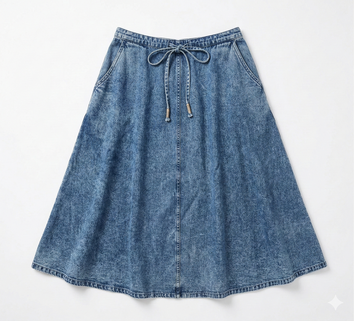 The Gentle Ease Denim Skirt