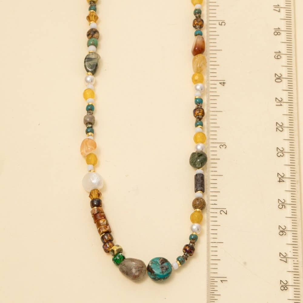 Assorted Stone Beaded Necklace