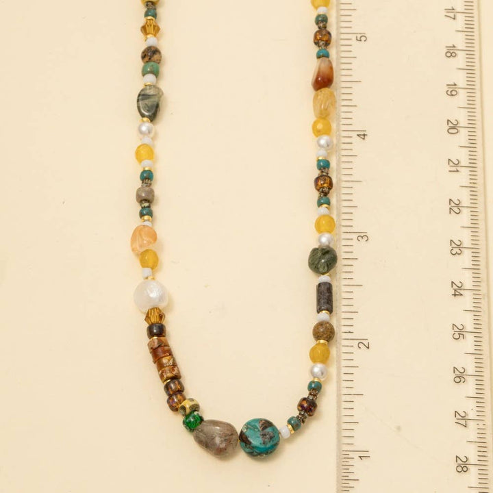 Assorted Stone Beaded Necklace