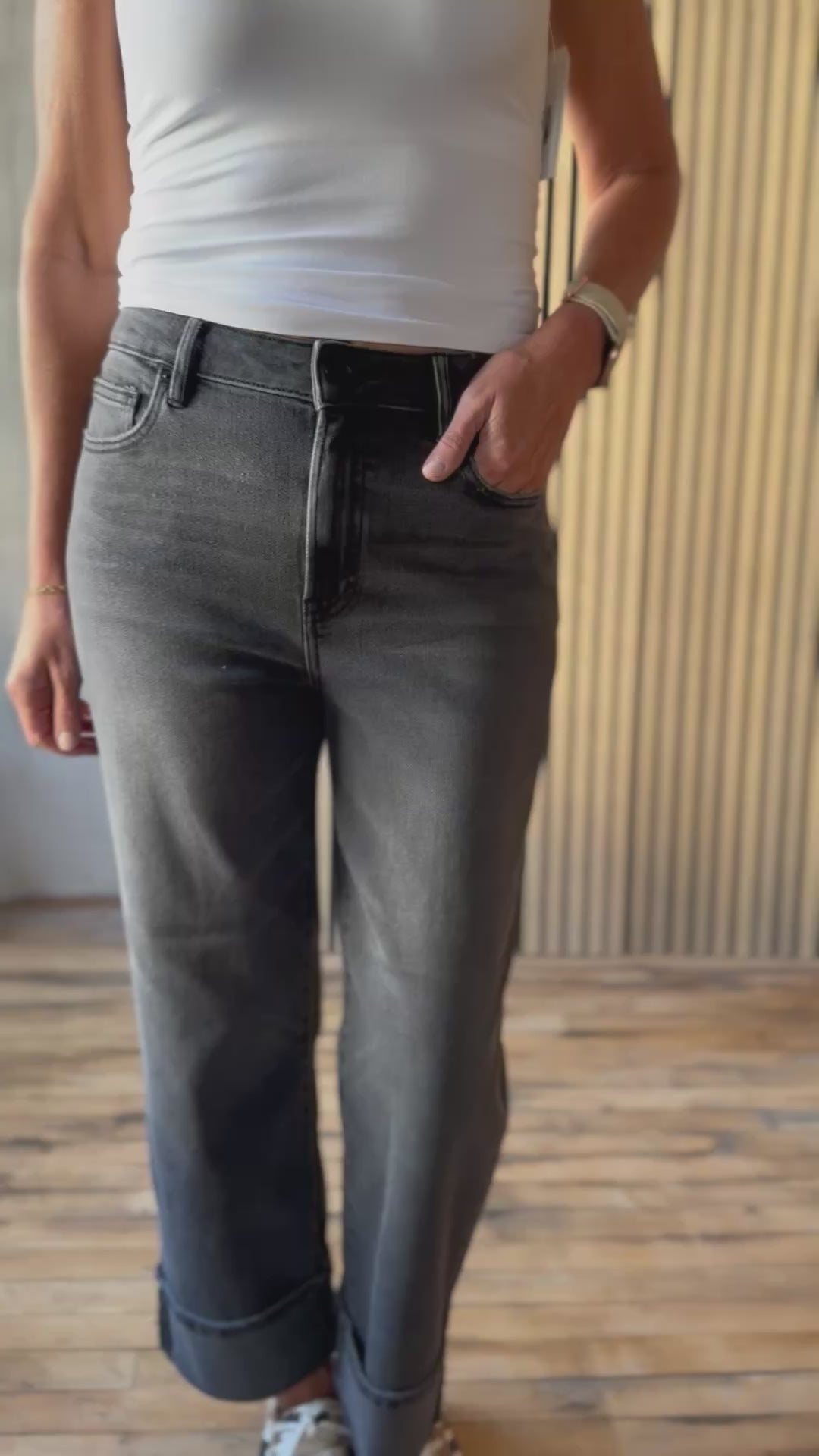 Colette Cuffed Straight Jean
