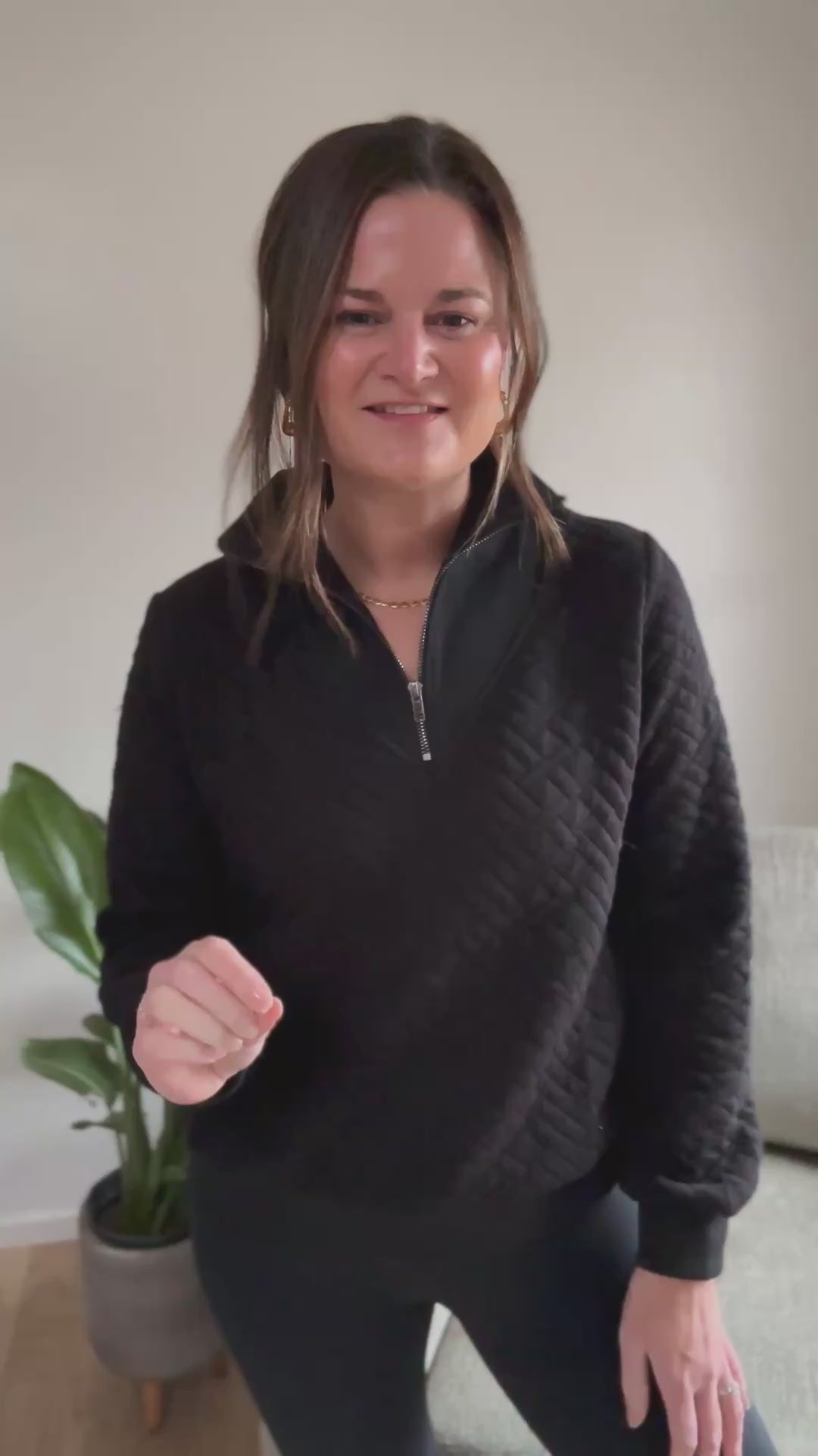 Gina Quilted Half Zip