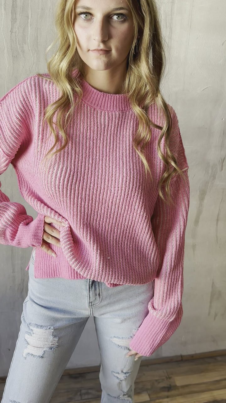 Lizzie Two Tone Sweater