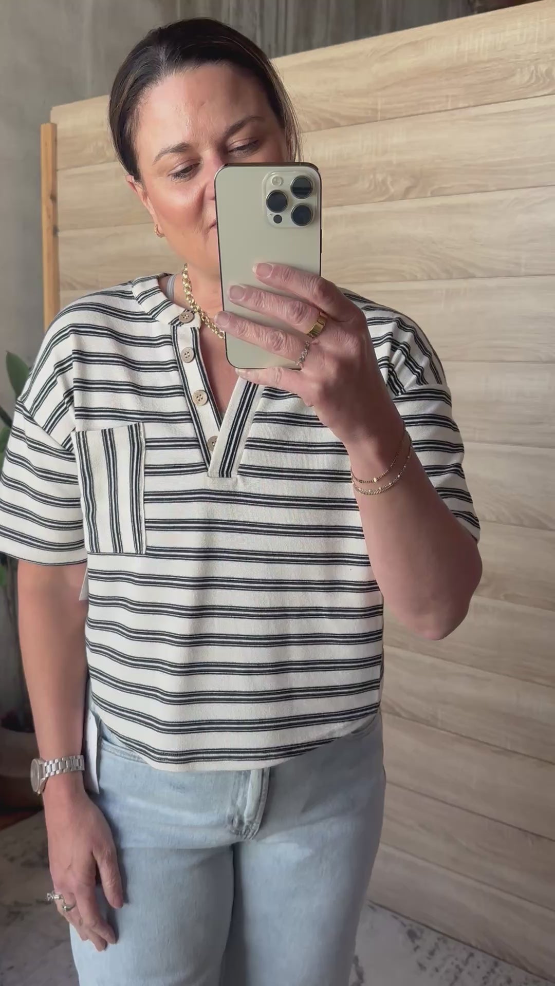 The Calder Stripe Henley