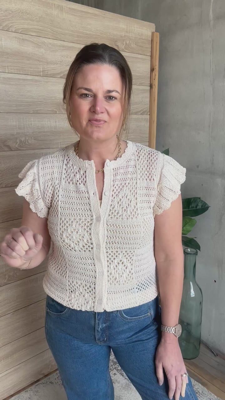 The Willow Ruffle Cardigan