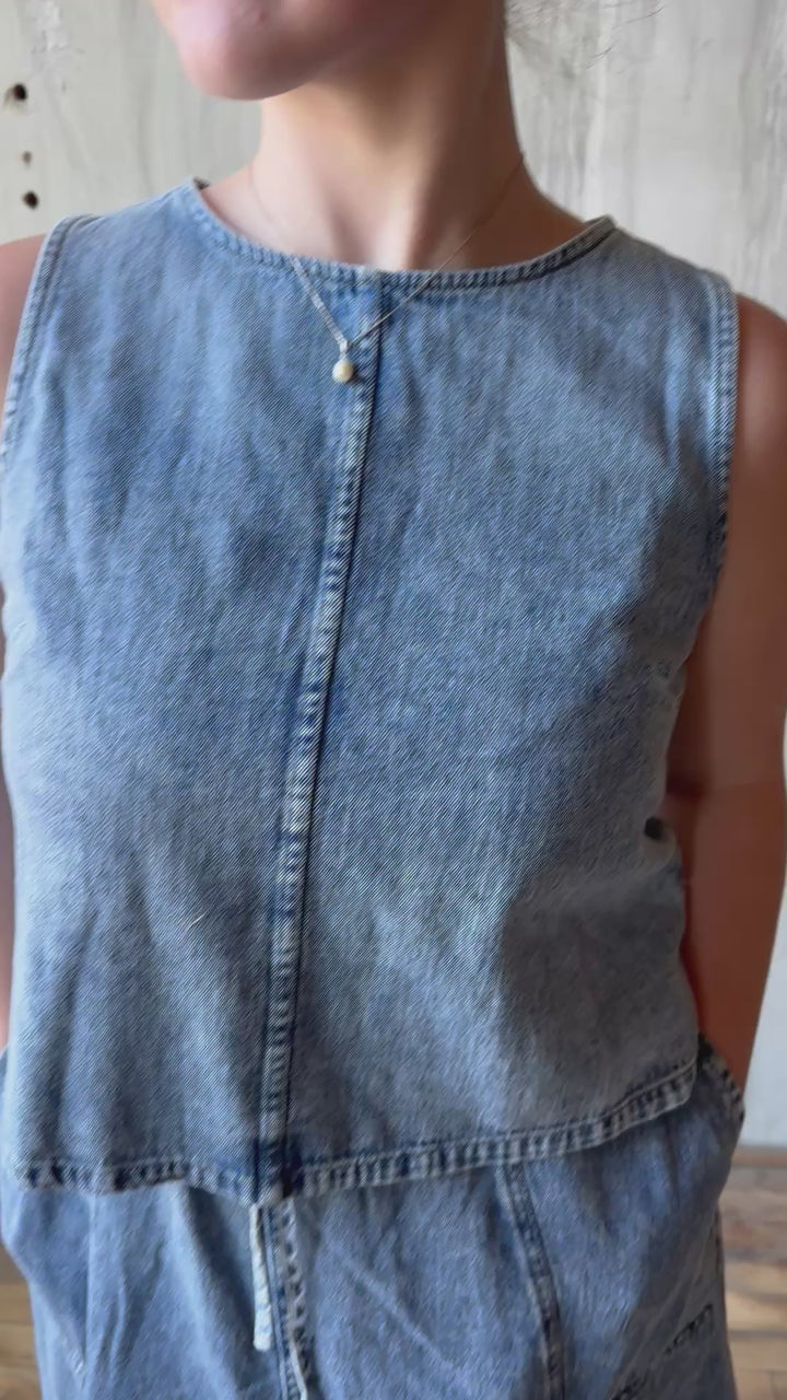 The Gentle Ease Denim Top