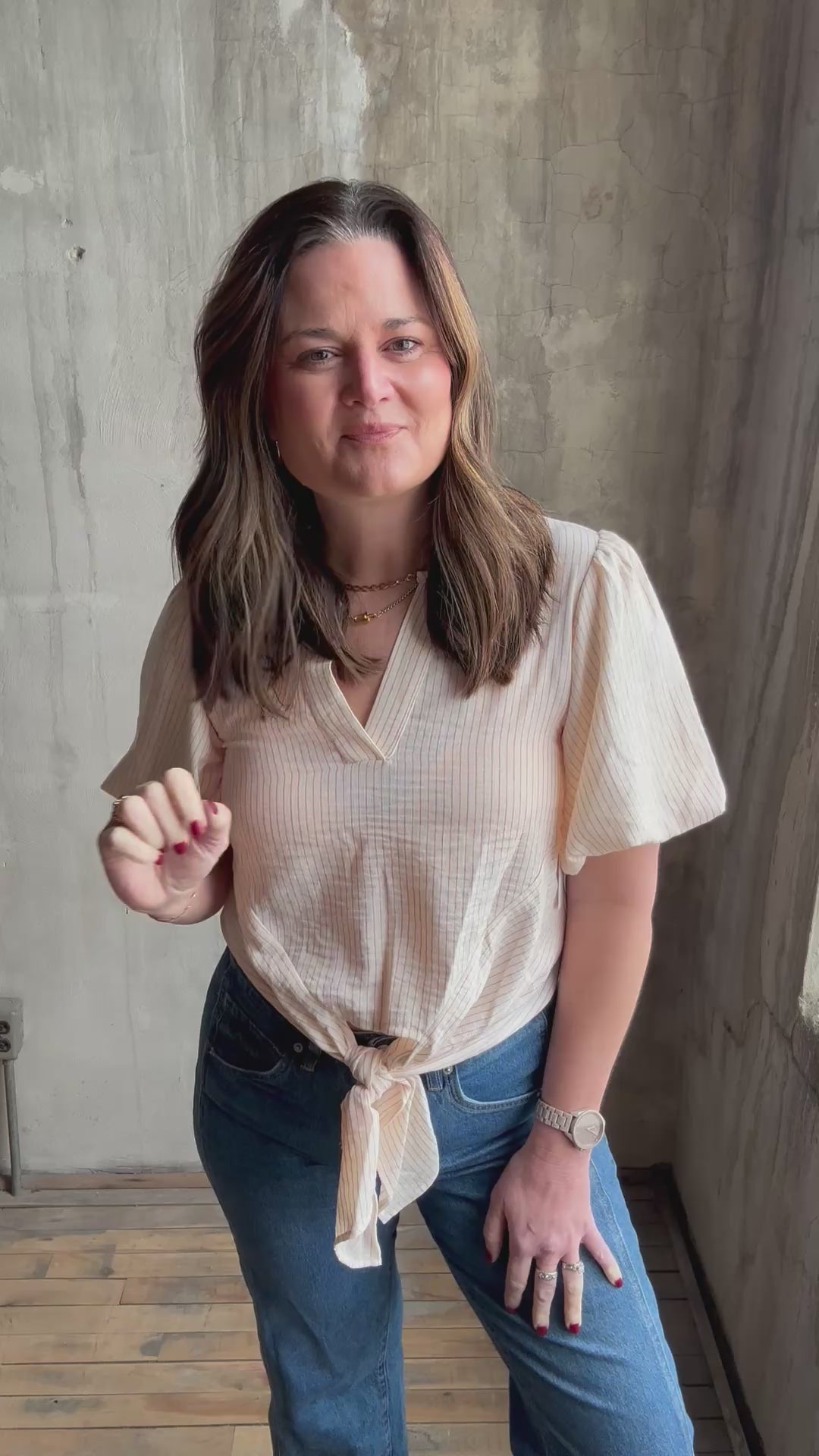 The Spring Forward Tie Blouse