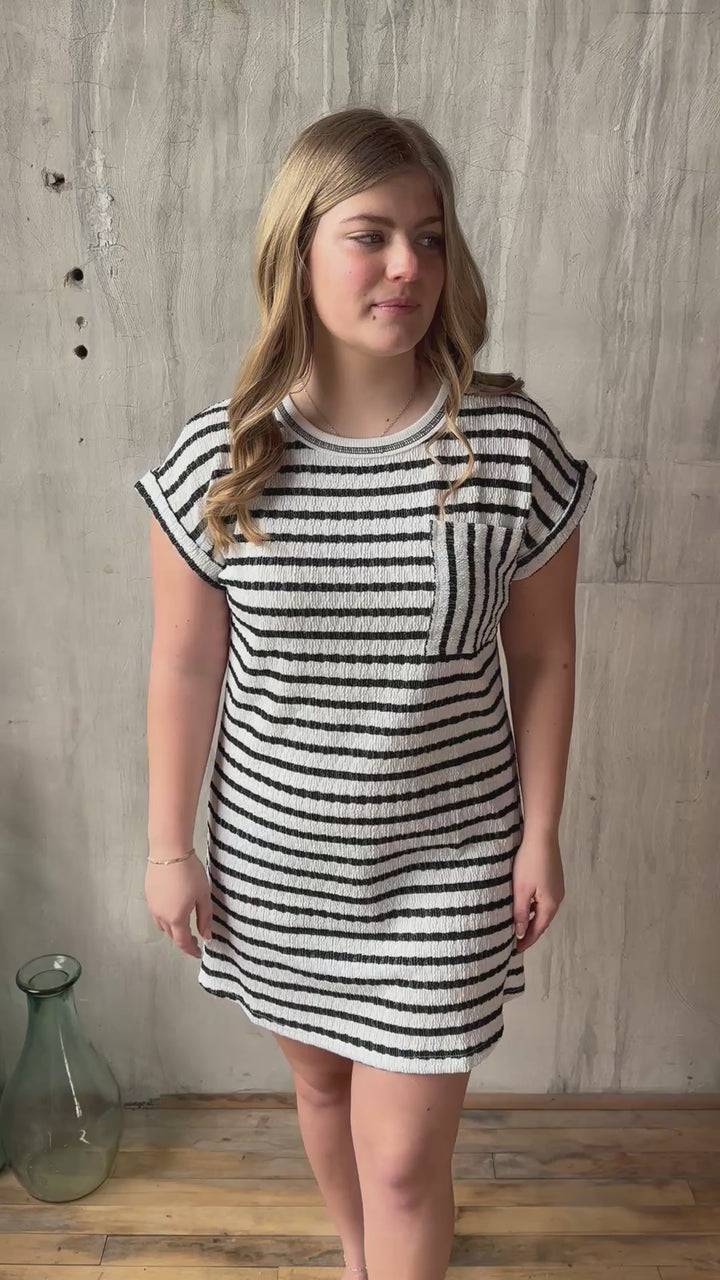 The Weekend Texture Tee Dress