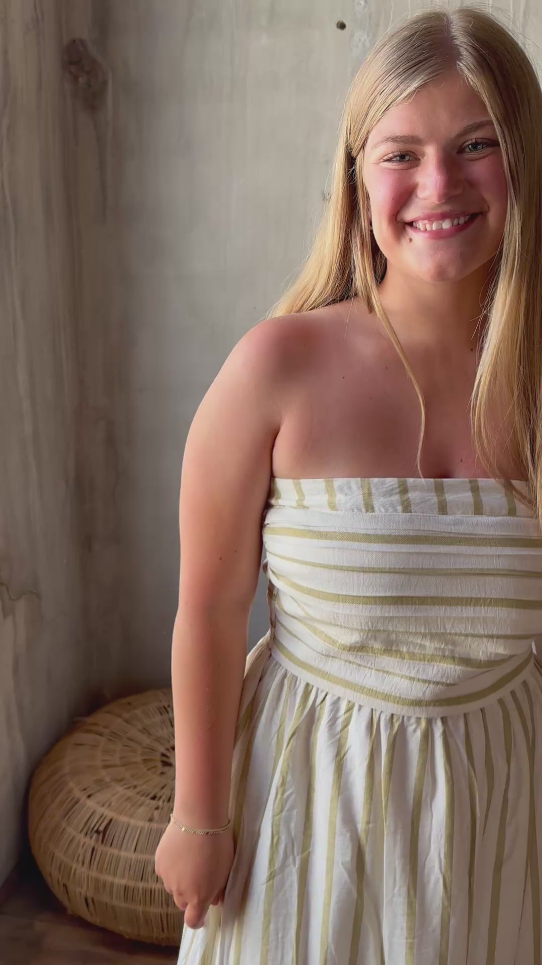 The Amalfi Stripe Midi