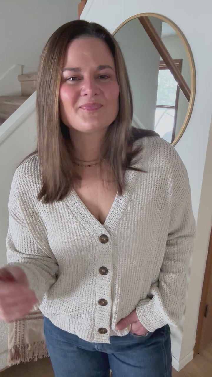 Soft Spoken Cropped Cardigan