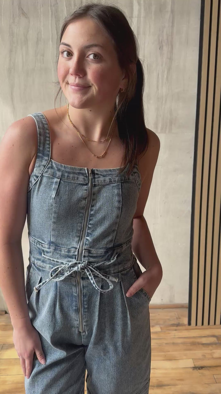 Cutout Utility Jumpsuit