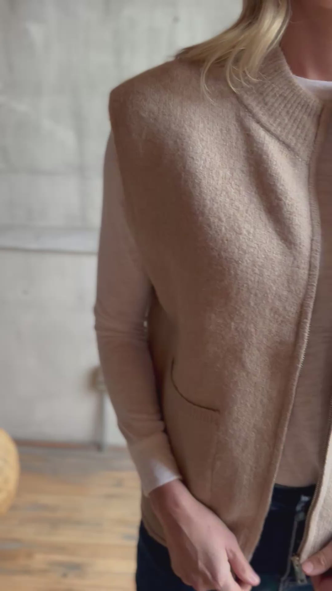 Mock Neck Sweater Vest