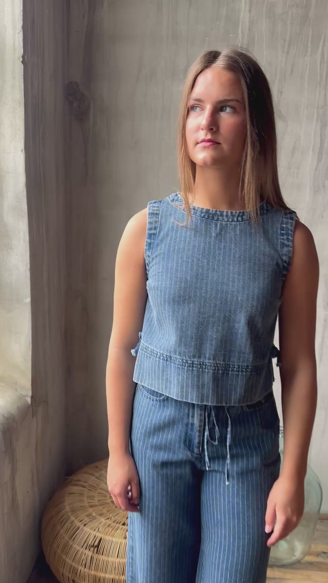 The Capri Stripe Jeans