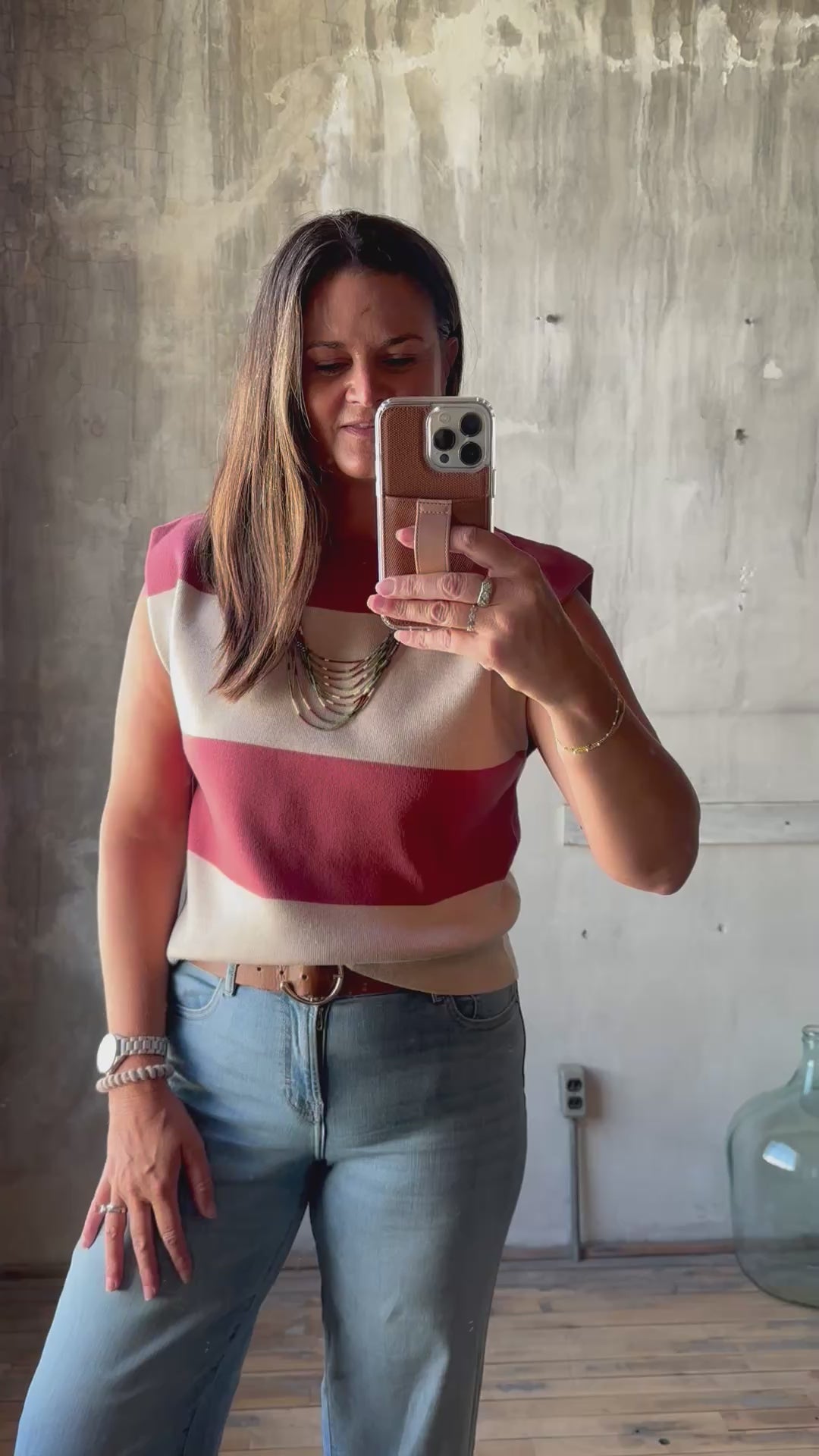 Longoria Striped Top