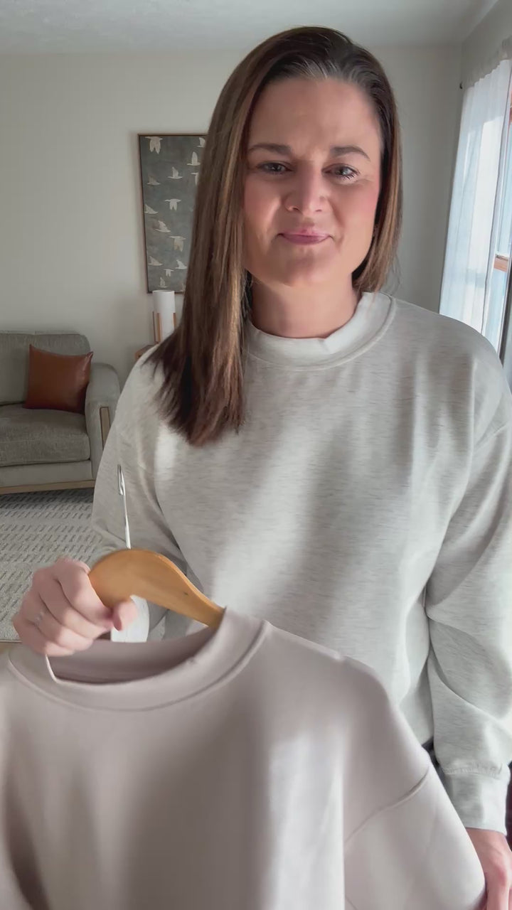 The Easy Part Mock Neck Sweatshirt