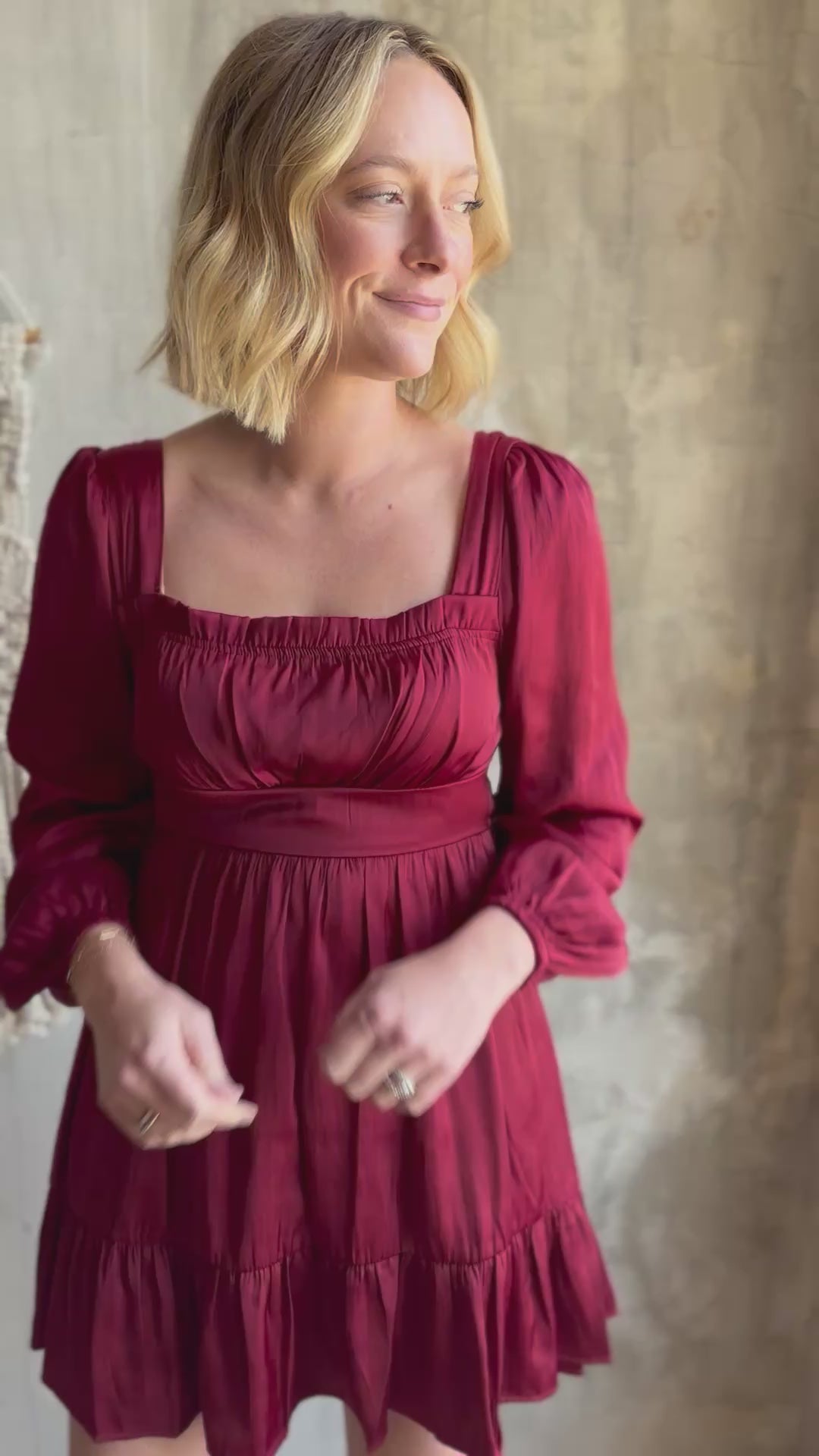 Lucia Satin Dress
